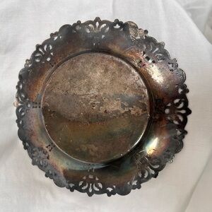 Vintage Silver Plated Decorative Plate